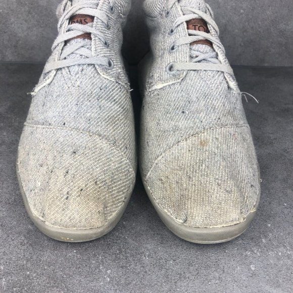 Toms Wool Fleck Fleece Botas Ankle Boot, Grey, Women's 8.5 - Picture 4 of 10